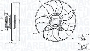 Magneti Marelli 069422908010 - Ventola, Raffreddamento motore www.autoricambi360.it