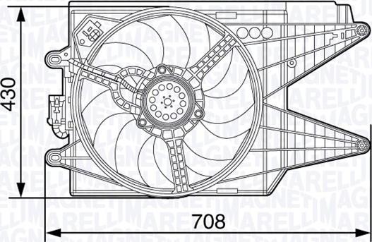 Magneti Marelli 069422469010 - Ventola, Raffreddamento motore www.autoricambi360.it