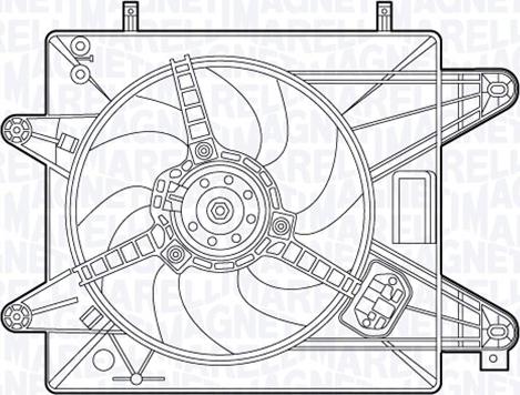 Magneti Marelli 069422488010 - Ventola, Raffreddamento motore www.autoricambi360.it