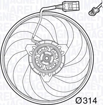 Magneti Marelli 069422565010 - Ventola, Raffreddamento motore www.autoricambi360.it