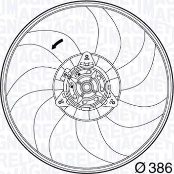 Magneti Marelli 069422563010 - Ventola, Raffreddamento motore www.autoricambi360.it