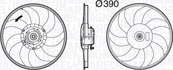 Magneti Marelli 069422589010 - Ventola, Raffreddamento motore www.autoricambi360.it