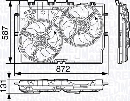 Magneti Marelli 069422584010 - Ventola, Raffreddamento motore www.autoricambi360.it