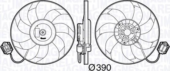 Magneti Marelli 069422585010 - Ventola, Raffreddamento motore www.autoricambi360.it