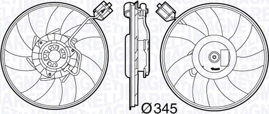 Magneti Marelli 069422586010 - Ventola, Raffreddamento motore www.autoricambi360.it