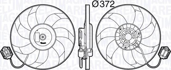 Magneti Marelli 069422588010 - Ventola, Raffreddamento motore www.autoricambi360.it
