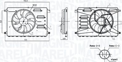 Magneti Marelli 069422899010 - Ventola, Raffreddamento motore www.autoricambi360.it