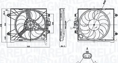 Magneti Marelli 069422894010 - Ventola, Raffreddamento motore www.autoricambi360.it