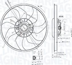 Magneti Marelli 069422897010 - Ventola, Raffreddamento motore www.autoricambi360.it