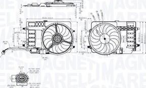 Magneti Marelli 069422859010 - Ventola, Raffreddamento motore www.autoricambi360.it
