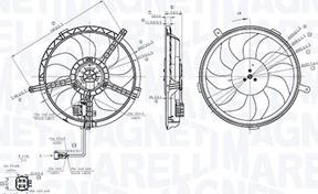Magneti Marelli 069422850010 - Ventola, Raffreddamento motore www.autoricambi360.it
