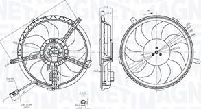 Magneti Marelli 069422851010 - Ventola, Raffreddamento motore www.autoricambi360.it