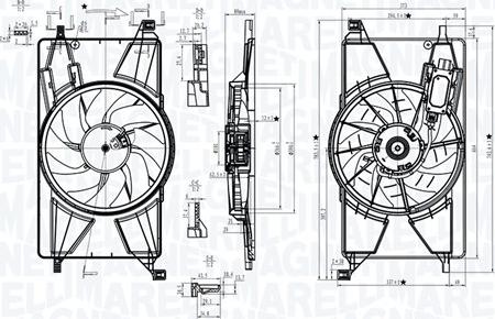 Magneti Marelli 069422834010 - Ventola, Raffreddamento motore www.autoricambi360.it