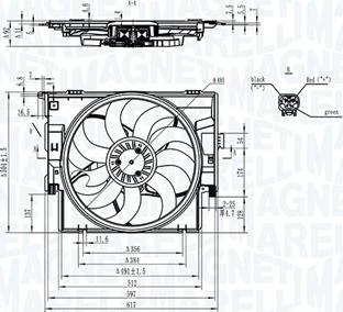 Magneti Marelli 069422829010 - Ventola, Raffreddamento motore www.autoricambi360.it