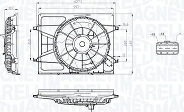 Magneti Marelli 069422793010 - Ventola, Raffreddamento motore www.autoricambi360.it