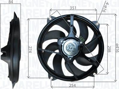 Magneti Marelli 069422745010 - Ventola, Raffreddamento motore www.autoricambi360.it