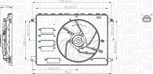 Magneti Marelli 069422761010 - Ventola, Raffreddamento motore www.autoricambi360.it