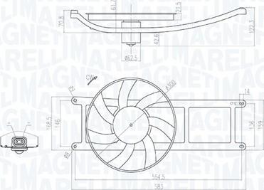Magneti Marelli 069422715010 - Ventola, Raffreddamento motore www.autoricambi360.it