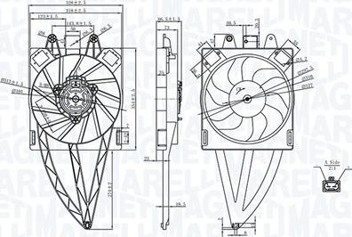 Magneti Marelli 069422716010 - Ventola, Raffreddamento motore www.autoricambi360.it
