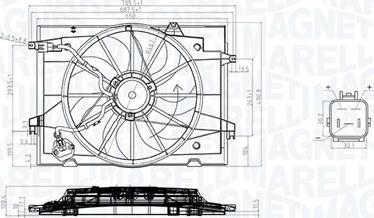 Magneti Marelli 069422784010 - Ventola, Raffreddamento motore www.autoricambi360.it