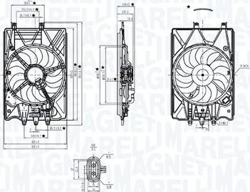 Magneti Marelli 069422781010 - Ventola, Raffreddamento motore www.autoricambi360.it