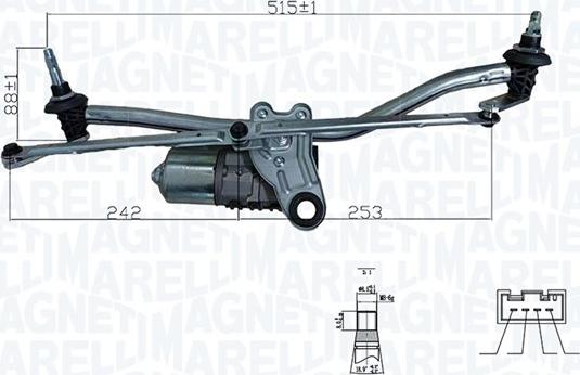 Magneti Marelli 064351745010 - Dispositivo lavavetri www.autoricambi360.it