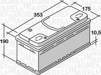 Magneti Marelli 068092076010 - Batteria avviamento www.autoricambi360.it