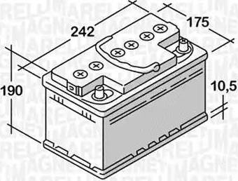 Magneti Marelli 068055048020 - Batteria avviamento www.autoricambi360.it