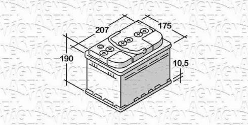 Magneti Marelli 068050051010 - Batteria avviamento www.autoricambi360.it