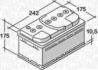 Magneti Marelli 068050051030 - Batteria avviamento www.autoricambi360.it