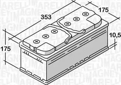 Magneti Marelli 068085072030 - Batteria avviamento www.autoricambi360.it