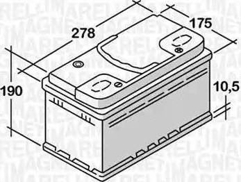 Magneti Marelli 068074068010 - Batteria avviamento www.autoricambi360.it