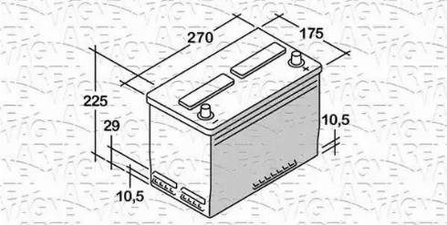 Magneti Marelli 068070054010 - Batteria avviamento www.autoricambi360.it