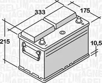 Magneti Marelli 068100072010 - Batteria avviamento www.autoricambi360.it