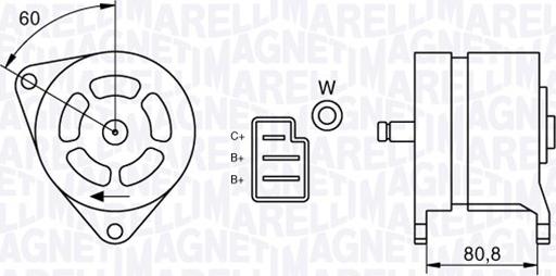 Magneti Marelli 063324199010 - Alternatore www.autoricambi360.it