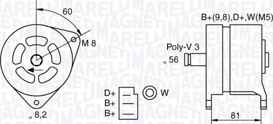 Magneti Marelli 063324145010 - Alternatore www.autoricambi360.it