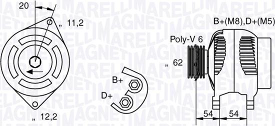 Magneti Marelli 063321860010 - Alternatore www.autoricambi360.it