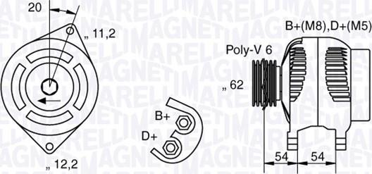 Magneti Marelli 063321800010 - Alternatore www.autoricambi360.it