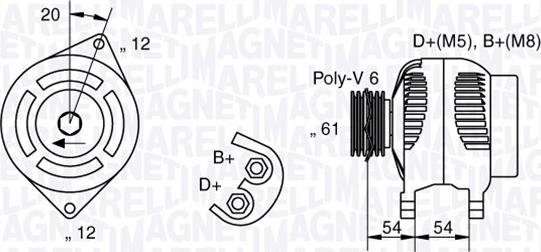 Magneti Marelli 063321826010 - Alternatore www.autoricambi360.it