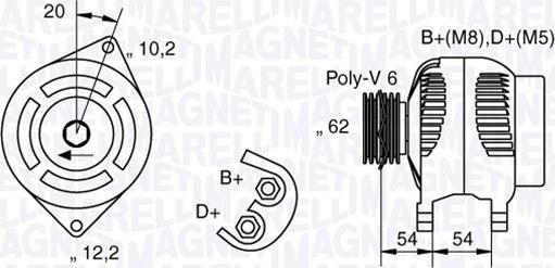 Magneti Marelli 063321729010 - Alternatore www.autoricambi360.it