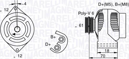 Magneti Marelli 063377004010 - Alternatore www.autoricambi360.it