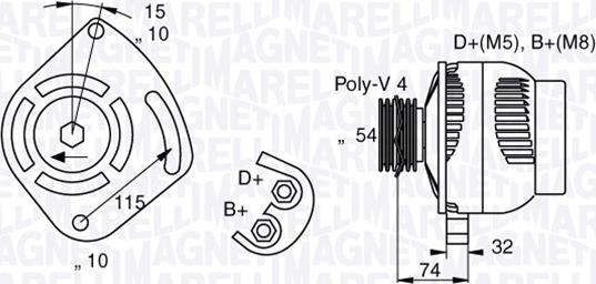 Magneti Marelli 063377011010 - Alternatore www.autoricambi360.it