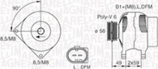 Magneti Marelli 063730009010 - Alternatore www.autoricambi360.it