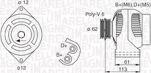 Magneti Marelli 063730008010 - Alternatore www.autoricambi360.it