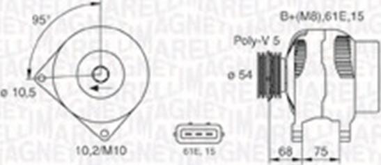 Magneti Marelli 063730025010 - Alternatore www.autoricambi360.it