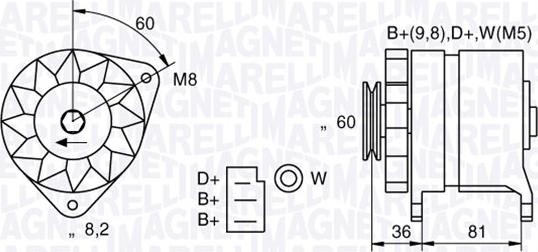 Magneti Marelli 063731227010 - Alternatore www.autoricambi360.it