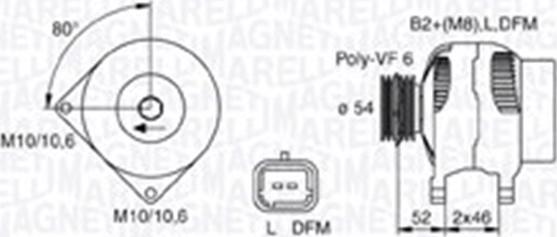 Magneti Marelli 063730027010 - Alternatore www.autoricambi360.it