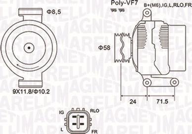 Magneti Marelli 063732029010 - Alternatore www.autoricambi360.it