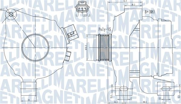 Magneti Marelli 063731966010 - Alternatore www.autoricambi360.it