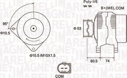 Magneti Marelli 063731905010 - Alternatore www.autoricambi360.it